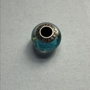 Pandora Turquoise and Silver Charm